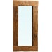 79" vintage wall rustic mirror hand made old wood frame natural oversize 1206WB   331427789777